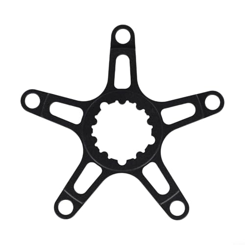 Kettenblatt-Kurbeladapter mit 110BCD/130BCD-Kompatibilität, aus leichter 6061-Aluminiumlegierung (130BCD Schwarz) von CWOQOCW