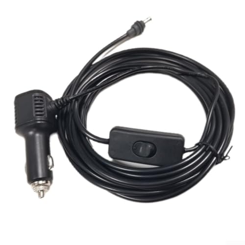 Kfz-Ladegerät mit 5 m langem Kabel und eingebautem digitalem Voltmeter für Fahrzeugbatterie-Gesundheitsüberwachung, kompatibel mit Starlink Mini (2 m 6,6 Fuß) von CWOQOCW