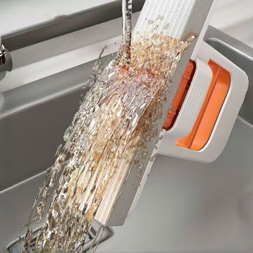 Kleiner, kompakter Wischmopp für den Schreibtisch, mit faltbarem Design und Baumwollkopf für die Reinigung von Küchenspülen, Arbeitsplatten und anderen Oberflächen von CWOQOCW