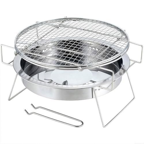 Kompakter Holzkohlegrill für Camping und Picknick mit Familie und Freunden von CWOQOCW