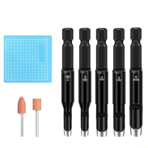 Kompakter manueller Locher für schnelle DIY-Reparaturen an Gürteln und Zubehör (2 + 3 + 4 + 5 + 6 mm) von CWOQOCW