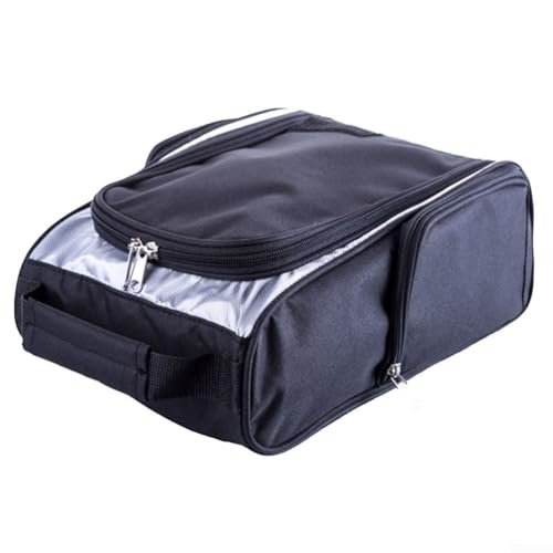 Leicht zu transportierender Golfschuhhalter aus Material mit zusätzlichem Platz für wichtige Dinge (Silber) von CWOQOCW