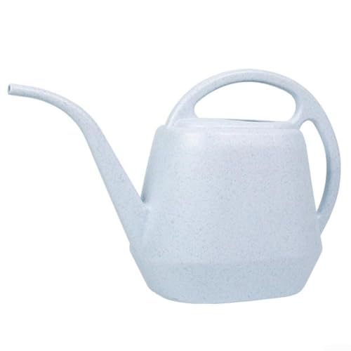 Leichte und tragbare Gießkanne aus Kunststoff, langer Auslauf, 2 l Fassungsvermögen (grau) von CWOQOCW