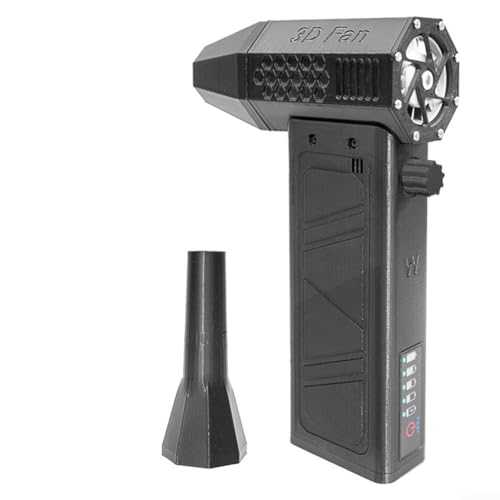 Leichter Turbo-Handventilator mit überlegener Windkraft von 62 m/s für Zuhause oder Auto (B) von CWOQOCW