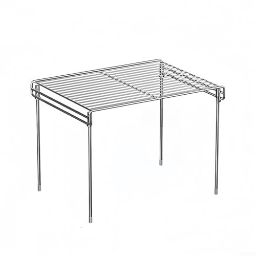 Mikrowellen-Organizer-Ständer mit verbesserten Aufbewahrungslösungen für Unordnung in der Küche von CWOQOCW