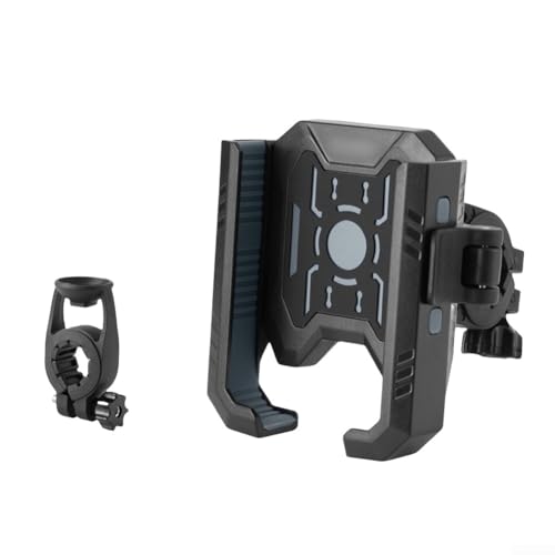 Motorrad Handyhalterung für Lenker mit Silikonkissen und stabilem Design für Handys 4 7 bis 7 2 Zoll, ermöglicht ungehinderte Sicht und sicheres Fahren (Grau) von CWOQOCW