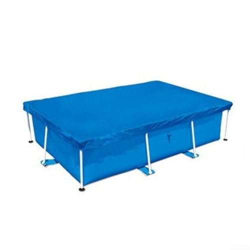 Quadratische Poolabdeckung mit starker Halterung für einfache Installation und effektive Schmutzbekämpfung (450 x 220 cm) von CWOQOCW