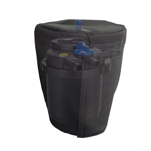 Robuste Teichfilterabdeckung für biologische Filter mit 210D-Material, großer Öffnung für Komfort und elastischen Seilen an der Unterseite für sichere Installation von CWOQOCW