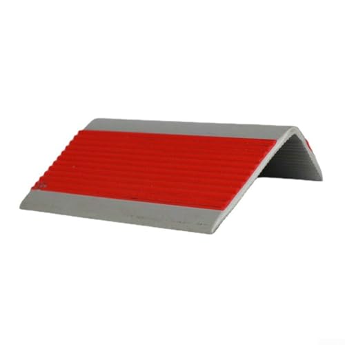 Rutschhemmend mit PVC Treppenkantenabdeckung, 100 cm, Eckenschutz (rot) von CWOQOCW