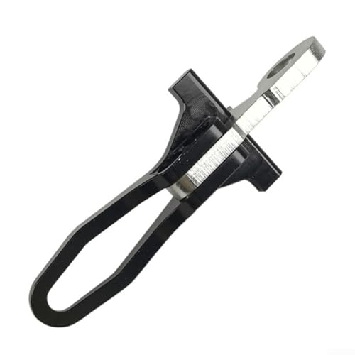 Sattelstützen-Cliphaken Ersatz für Falträder von For Brompton und für 3sixty mit Griff aus Aluminiumlegierung und Edelstahl-Haken mit 6 mm Durchmesser (schwarz) von CWOQOCW