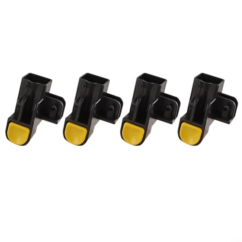 Set mit 4 Pavillon-Fußknöpfen, kompatibel mit Pop-up-Zelt-Beinstangen, passend für quadratische Rohre 34 x 34 mm, bietet sichere Verriegelung (Up-Taste) von CWOQOCW