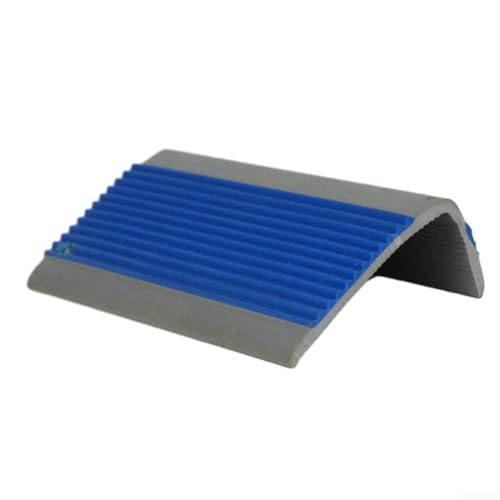 Verhindert ein Verrutschen mit PVC-Treppenkantenabdeckung, 100 cm, Eckenschutz (blau) von CWOQOCW