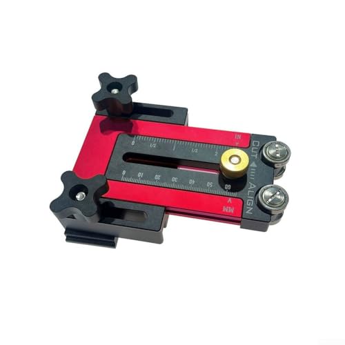 Verstellbare Tischsägenführung für präzise Holzbearbeitung mit verbesserten Stabilitätsfunktionen (rot) von CWOQOCW