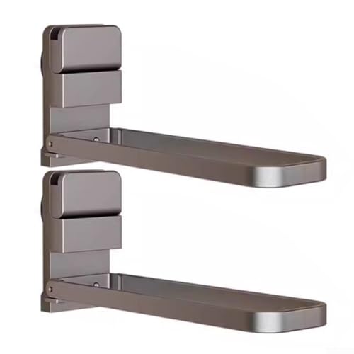 Wandmontierter, faltbarer Kleider-Organizer, Saugnapf-Design für maximalen Nutzen (grau) von CWOQOCW