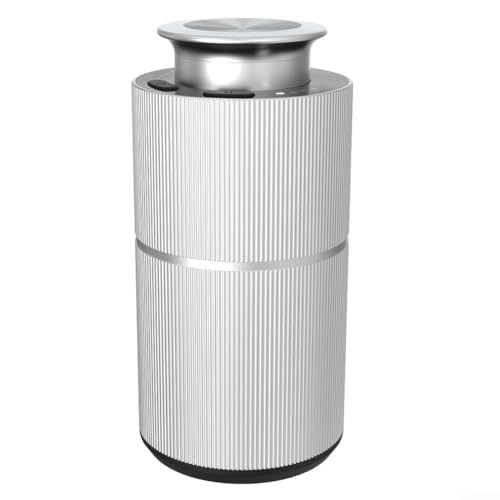 Zerstäubender wasserloser Diffusor für ätherische Öle für Autos mit leisem Betrieb und Metallkonstruktion für Aromatherapie (Silber) von CWOQOCW