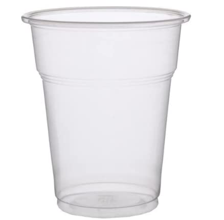 CWPACK Trinkbecher PP, Einwehbecher, Plastikbecher, Bierbecher klar, 450ml(16oz) Ø95mm, 7,7gr mit 0,4l Füllstrich (500St.) von CWPACK