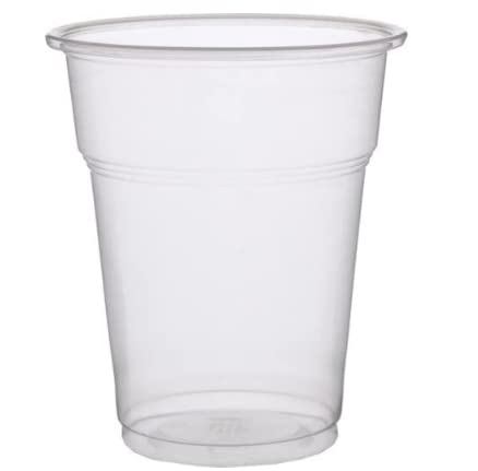 CW-Pack Trinkbecher PP, Einwehbecher, Plastikbecher, Bierbecher klar, 450ml(16oz) Ø95mm, 7,7gr mit 0,4l Füllstrich (500St.) von CW-Pack