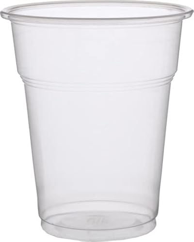 CWPACK Trinkbecher PP, Einwehbecher, Plastikbecher, Bierbecher klar, 450ml(16oz) Ø95mm, 7gr mit 0,4l Füllstrich (250St.) von CWPACK