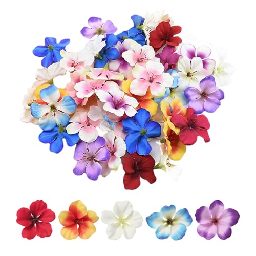 100 Stück Kunstblumen, Blumendeko, Hawaii-Deko, Blumen-Tischdeko, Tischdeko Sommerparty, Kunstblumen-Deko von CWPFVQA