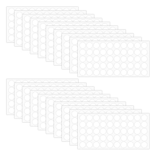 1000 Runde, Spurlose Klebeaufkleber, Transparente Doppelseitige Klebepunkte, Museumspachtel, Geeignet Zum Aufhängen Von Fotos, Bildern Und Postern An Der Wand. von CWPFVQA