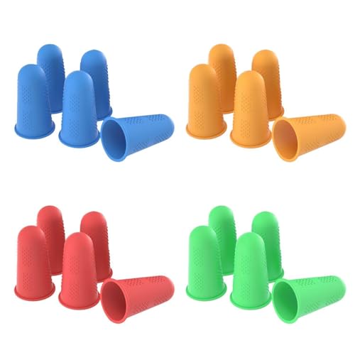 20 Stück Silikon-Fingerlinge, Fingerschutz-Fingerlinge, Anti-Schnitt-Fingerlinge, Isolierte Fingerlinge, Nähschutz-Fingerlinge, Abgabe Von Anti-Rutsch-Fingerlingen von CWPFVQA