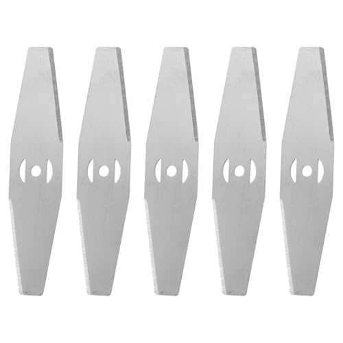 CWPFVQA 5 Stück Rasenmähermesser, Freischneidermesser, Akku-Rasenmäher-Ersatzmesser, Elektro-Rasenmäher-Ersatzmesser, Rasenmäher-Zubehör, Gartenbedarf von CWPFVQA