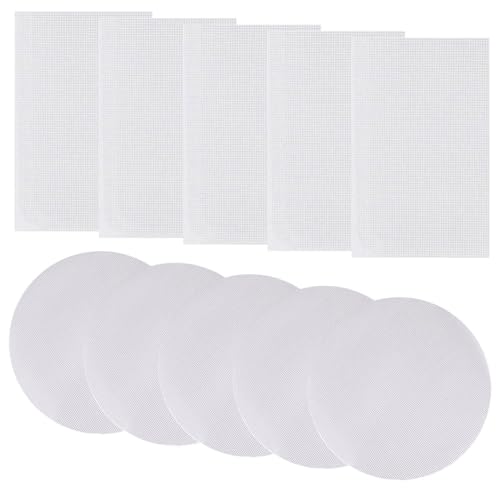 CWPFVQA 5 Stück Rechteckige Dörrpads Mit 5 Stück Runden Dörrpads, Trockner-Dörrpads, Dörrmembran, Antihaft-Silikon-Dörrpads CWPFVQA 5 Stück Rechteckige Dörrpads Mit 5 Stück Runden Dörrpads, Trockner-Dörrpads, Dörrmembran, Antihaft-Silikon-Dörrpads von CWPFVQA