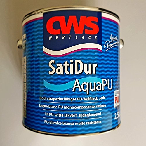 CWS WERTLACK® SatiDur Aqua PU weiss 2,5 l Inhalt von CWS Wertlack