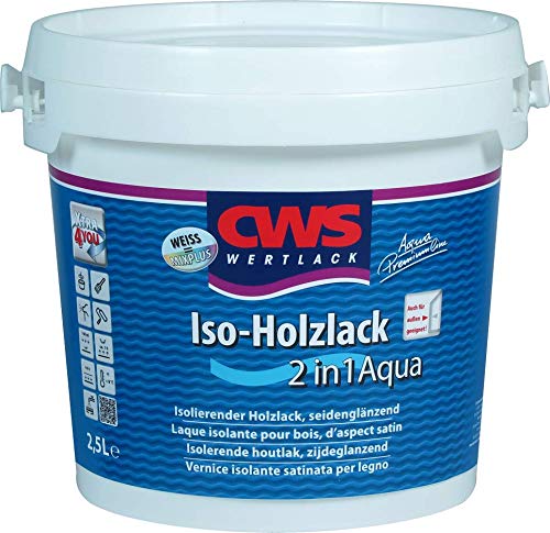 CWS WERTLACK Iso-Holzlack 2in1 Aqua 0,75 Liter weiß von CWS WERTLACK