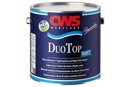 CWS CD Color Duo Top Matt, 1 L weiss, Matter Allroundlack auf Alkyd-Silikon-Basis. Lösemittelbasiertes Ein-Topf-System zur Grund- und Decklackierung im Innen- und Außenbereich. von CWS Wertlack
