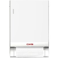 CWS - Paradise Dry Slim Stoffhandtuchspender mit Schloss, HxBxT 485x331,5x256,9mm, Weiß von CWS