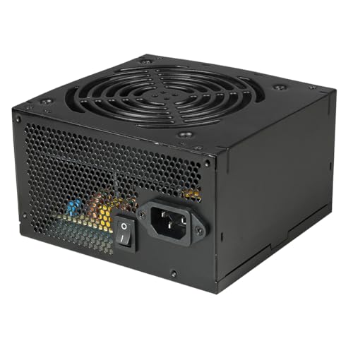 CWT 600 W 80 Plus Bronze 230 V Netzteil (kein Stromkabel im Lieferumfang enthalten) – GPM600S-B, vollständig verdrahtet, aktiver PFC, einschienig, 85% Effizienz, 120-mm-Lüfter, 5 x SATA, ATX-Netzteil, von CWT
