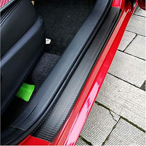 4 Stück Auto Kohlefaser Einstiegsleisten für Ho-nda Civic 10th 9th 8th 7th Gen 10 9 8 7 2006-2010, Autotürschwellenschutz Türschwelle Protector Car Kratzschutz Abdeckung Dekor Einstiegsleisten Zubehö von CWWHY