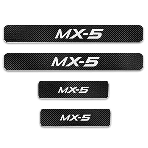 Auto Kohlefaser Einstiegsleisten Für Ma-zda MX-5 MX 5 MX5 Tuning Zubehör 4 STÜCKE Auto Scuff Plate Türschwelle Sill Aufkleber von CWWHY