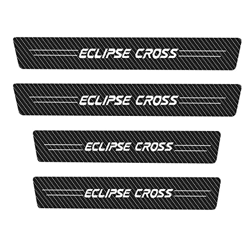 Auto Kohlefaser Einstiegsleisten Für Mitsu-bishi Eclipse Cross Tuning Zubehör 4 STÜCKE Auto Scuff Plate Türschwelle Sill Aufkleber von CWWHY