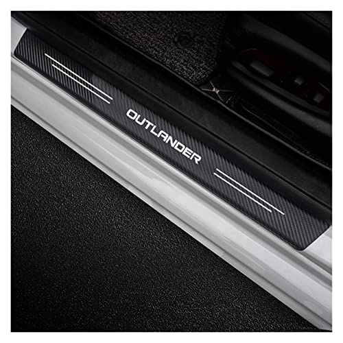 Auto Kohlefaser Einstiegsleisten Für Mitsu-bishi Outlander 3 2021 2020 2019 2018 2017-2003 Tuning Zubehör 4 STÜCKE Auto Scuff Plate Türschwelle Sill Aufkleber von CWWHY