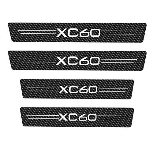 CWWHY Auto Kohlefaser Einstiegsleisten Für Vo-lvo XC60 2009 2010-2015 Tuning Zubehör 4 STÜCKE Auto Scuff Plate Türschwelle Sill Aufkleber von CWWHY