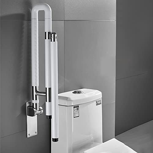 SZLXJMFL Hochklappbare Haltegriffe für Toiletten MJYDKBZ klappbar Haltegriff Edelstahl Sicherheitsstange Badezimmer, Ddrücken, Handicap, mit Beinen, für Behindertenparks, Kinder (75 cm) von CWYP-40