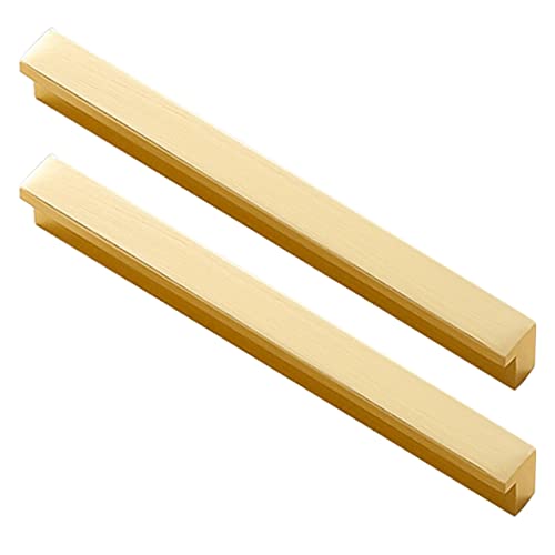 Schubladengriffe Gold Lang,2 Stück Möbelgriffe,Massive Aluminium | Eloxierte Oberfläche,96-1170 mm L-Zuggriffe Handgriffe Kleiderschrank Zieht Griffe Küchenschrank Türgriffe (lochabstand 1170mm) von CWYP-40