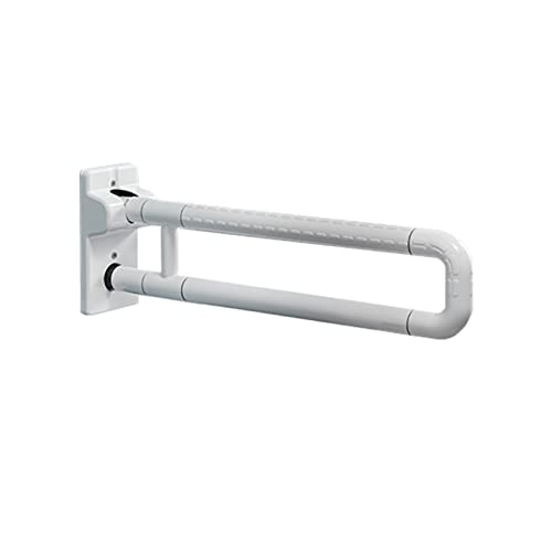 Stützklappgriff Edelstahl Wandstützgriff Klappgriff WC Haltegriff Klappbar Rutschfest Badezimmer Edelstahl Aufstehhilfe Stützgriff Haltegriffefür Senioren Behinderte Schwangere Frau, White (70cm) von CWYP-40