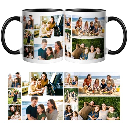Personalised Coffee Mug with Photo Personalised Ceramic Mug Personalised Mug with 10 Photos/Logo Personalized Gifts Designed for Family,Birthdays,Weddings Personalised Coffee Mug with Photo Personalised Ceramic Mug Personalised Mug with 10 Photos/Logo Personalized Gifts Designed for Family,Birthdays,Weddings von CWYW