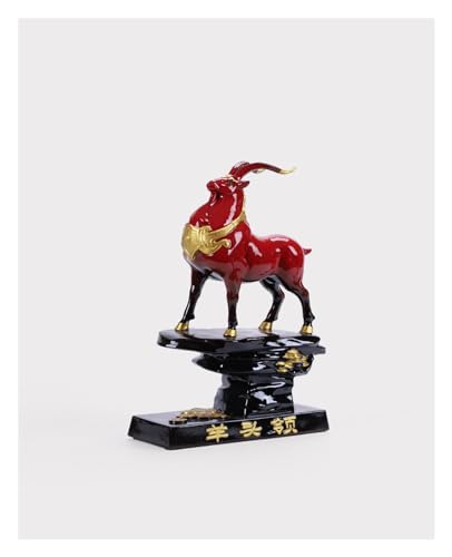 CWZZWS Desktop -Figuren Keramikschafe Ornamente Home Feng Shui Tierhandwerk Ornamente Home Decor Statuen (a) von CWZZWS