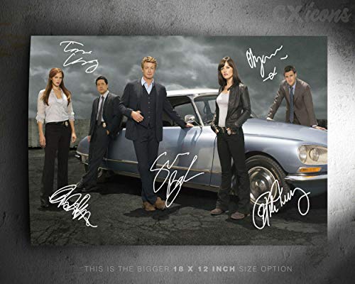 The Mentalist cast Zitat Foto gedrucktes Poster – aufgedruckte Unterschrift – 18 X 12 Inches (45 x 30 cm) - Simon Baker von CX