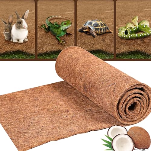 CXAFQ 50 cm x 200 cm/1.64 ft x 6.56 ft Kokosnuss-Futterrollen, 100% Natürliche Kokosnuss-Faser-Futter, Dicke Kokosnuss-Faser-Matten, Kokosnuss-Blatt-Futter Für Pflanzgefäße, Fenster, Kästen, Körbe von CXAFQ