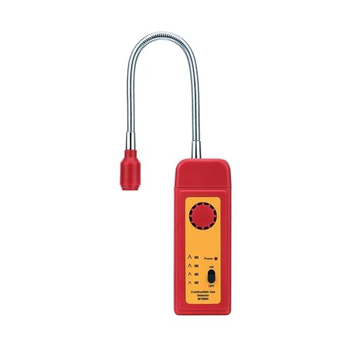 Gasdetektor, Hohe Empfindlichkeit Sensor Erdgasanalysator Gasleckdetektor Brennbare Gaszähler Ton/Lichtalarm Entzündbare Gasanalizer(MT8800) von CXDSWAS