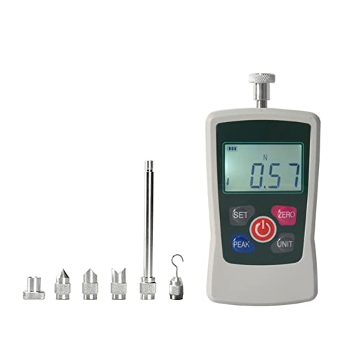 Kraftmessgeräte, Kraftmessgerät Push-Pull-Digital-Kraftmessgerät mit vier Einheiten Oz, Lb, N, kg, tragbares Pull-Push-Kraftmessgerät-Messinstrument Dynamometer(5N) von CXDSWAS