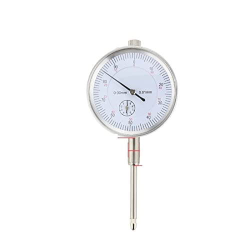 Messuhr, 0-10 mm/30 mm Messuhr Präzision 0,01 mm Zifferblatt Bohrung Messgerät Anzeige Mikrometer Werkzeug Stundentyp Anzeige Messkomparator(30mm Dial Indicator) von CXDSWAS