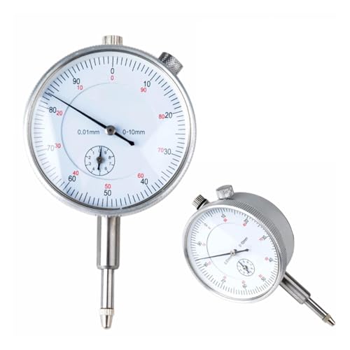 Messuhr, 1pc Messuhr Anzeige 0-10mm Messung Instrument 0,01mm Genauigkeit Metall for Präzision Werkzeug Holzbearbeitung Messung werkzeuge von CXDSWAS