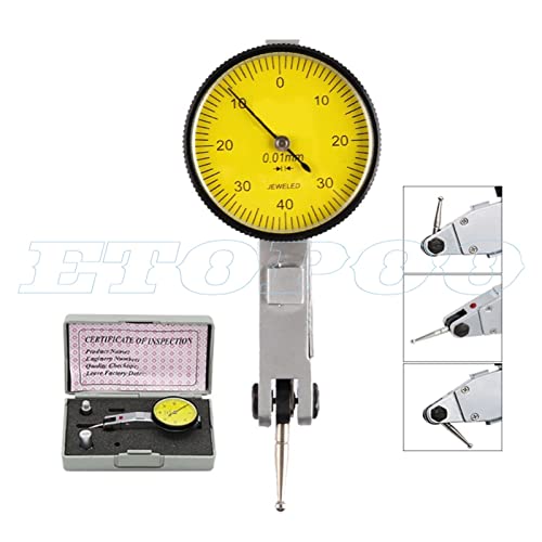 Messuhr, Heißer Messuhr + große Universal Magnetische Stand Basis Halter 0,8mm Zifferblatt/10MM Zifferblatt Test Komparator for ausrüstung Kalibrierung(0.8mm indicator) von CXDSWAS