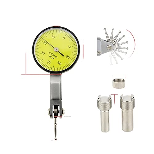 Messuhr, Messsonden Hebel-Messuhr, elektrischer Magnethalter, Ständer, Messuhr, Abstandsmikrometer, Messwerkzeuge, Bohrungslehre(0.8mm Dial Indicator) von CXDSWAS